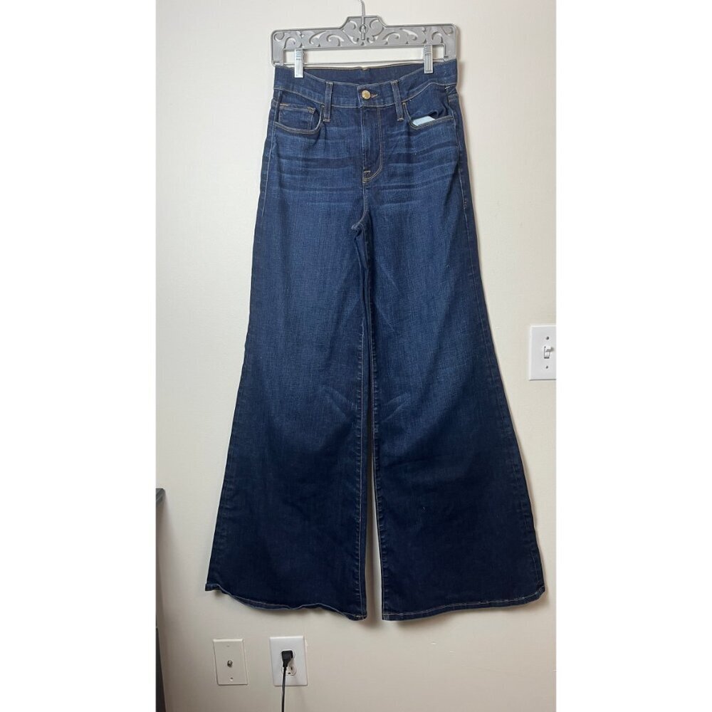 FRAME MERIBEL WIDE LEG FLARE SLIM FIT JEANS 26 - Picture 2 of 11